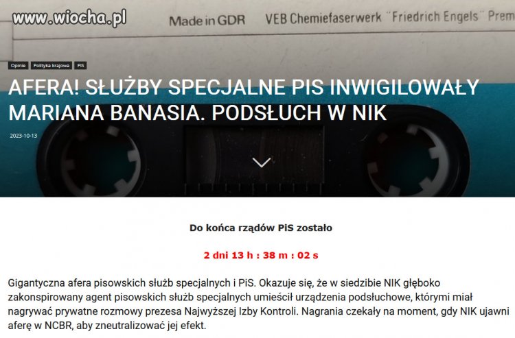 PiS inwigilowało prezesa NIK aby zaatakować go!