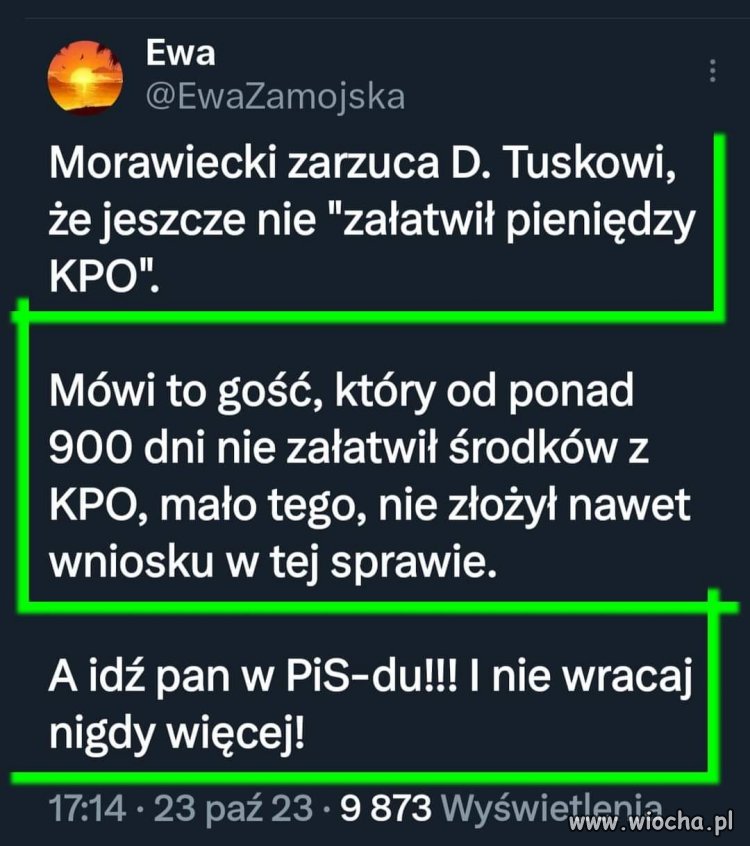 Nie załatwił? On nawet wniosku nie złożył!