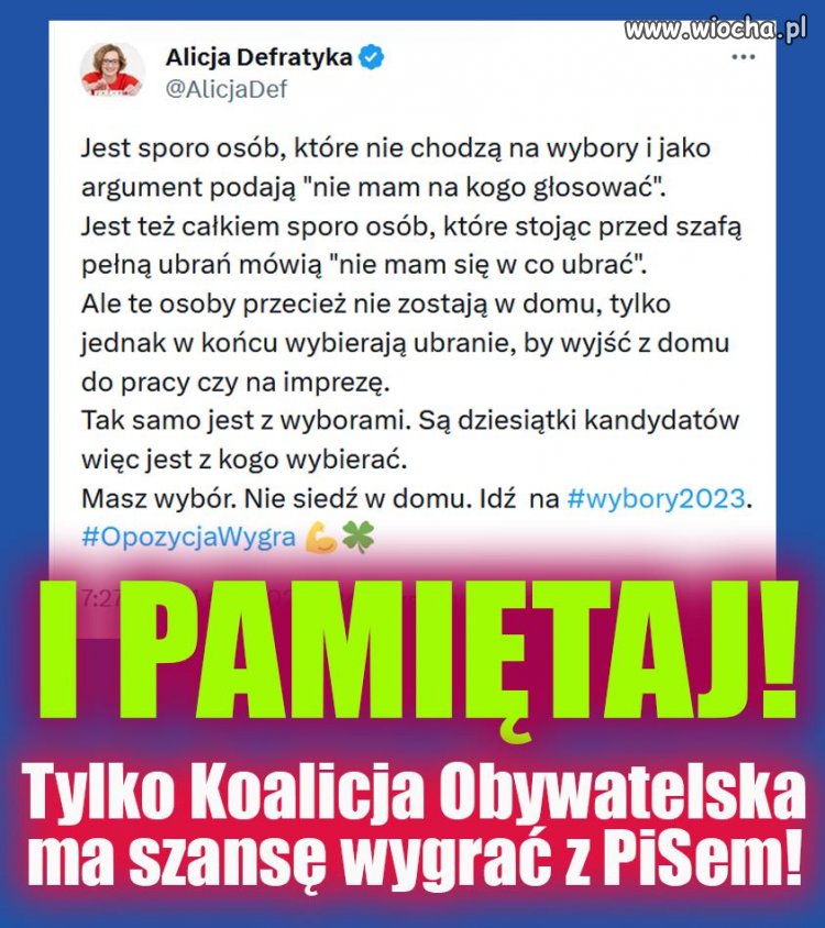 Masz wybór. Nie siedź w domu.