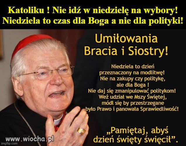 Niedziela to czas dla Boga!