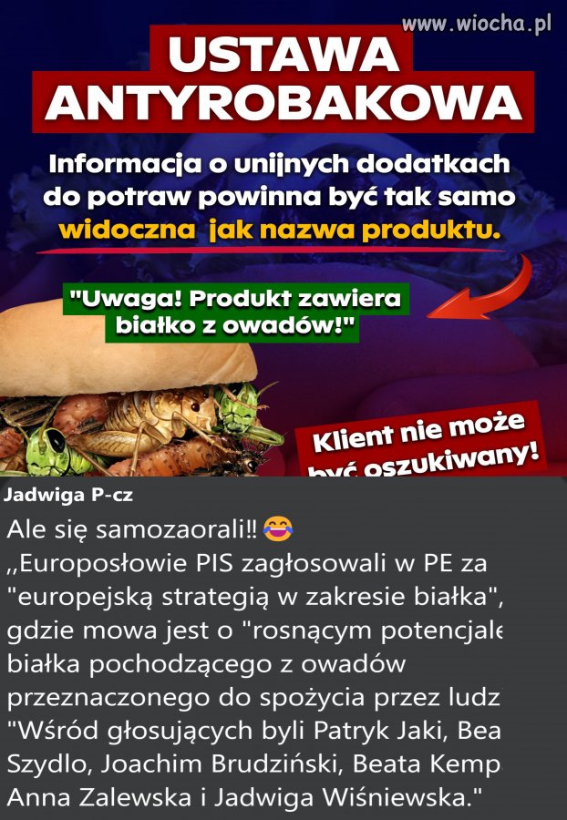 Każdy produkt spożywczy z tzw. 