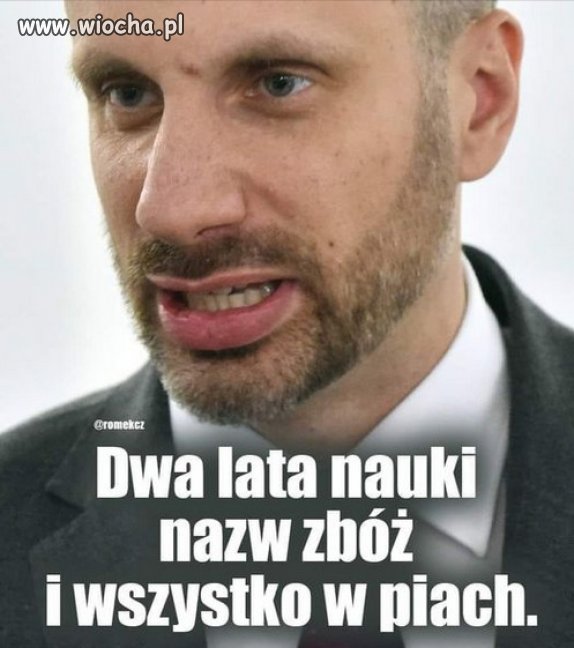 Może i nie rozróżniał zbóż, ale na koncie urosło mu 2,5 miliona.