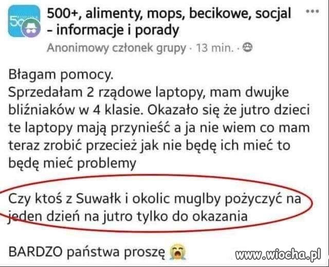 Może ktoś z Suwałk pomoże?