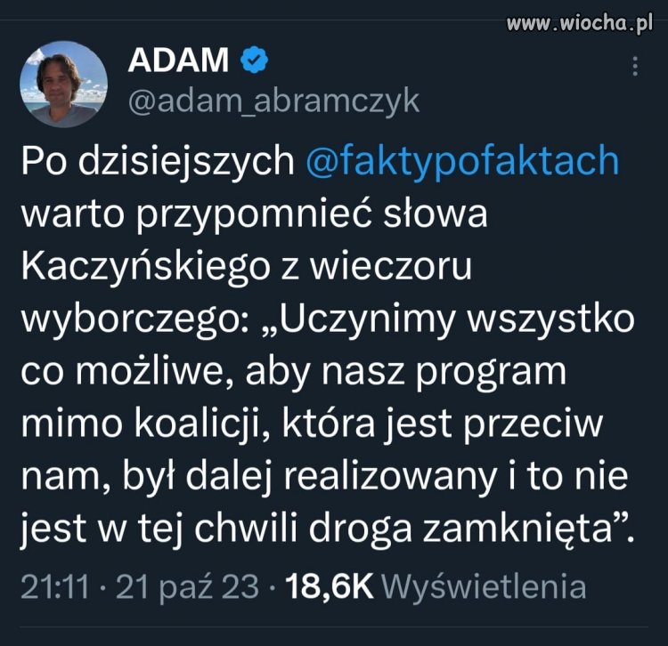 Każde przestępstwo, które popełniają teraz dla utrzymania władzy będzie zaraz upublicznione.