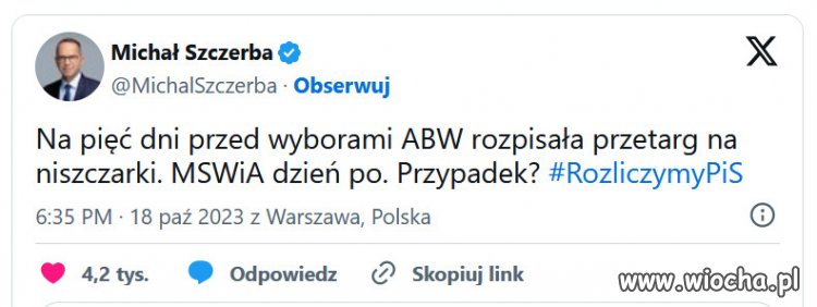 Kompromitacja to mało powiedziane.