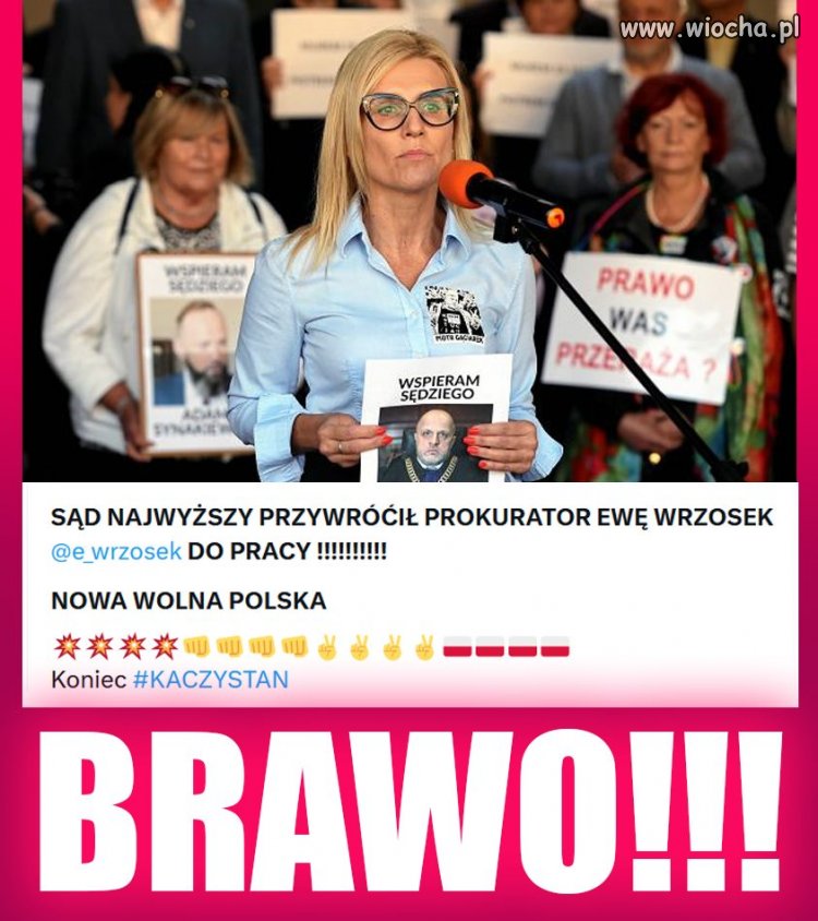 Pani Ewa Wrzosek, powinna zostać Prokuratorem 