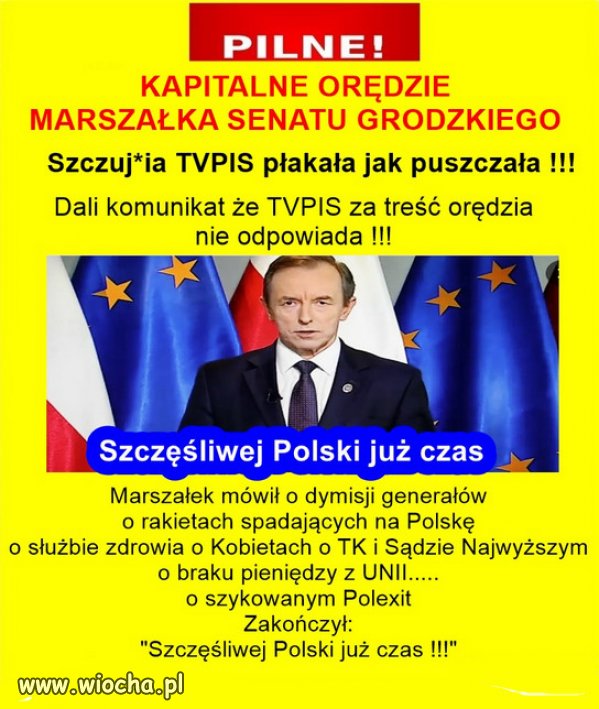 Jeszcze będzie przepięknie. Jeszcze będzie normalnie.