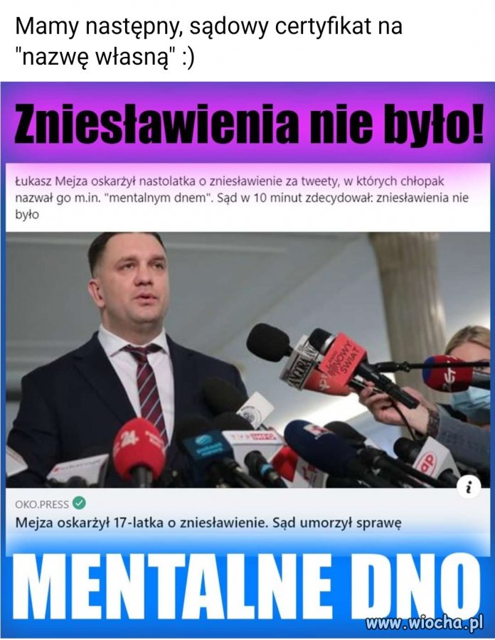 Na takie mendy głosują pisowcy 