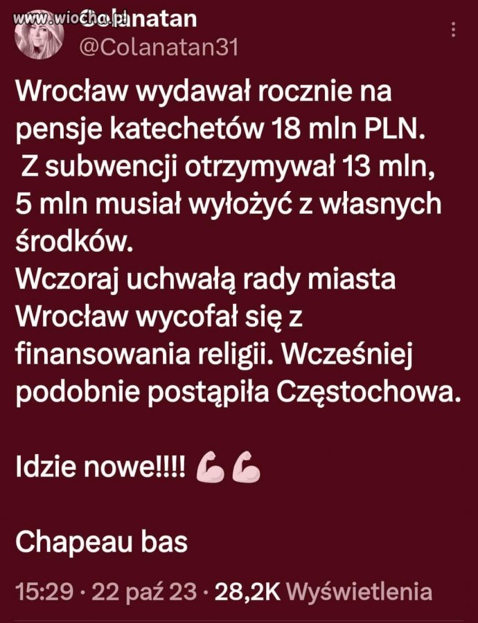 Wzór do naśladowania dla wszystkich samorządów.   