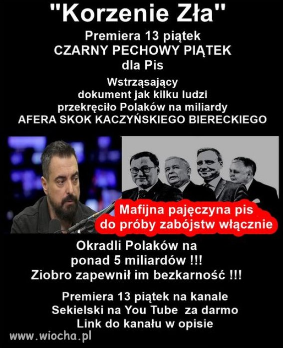 CZARNY PECHOWY PIĄTEK dla Pis ...