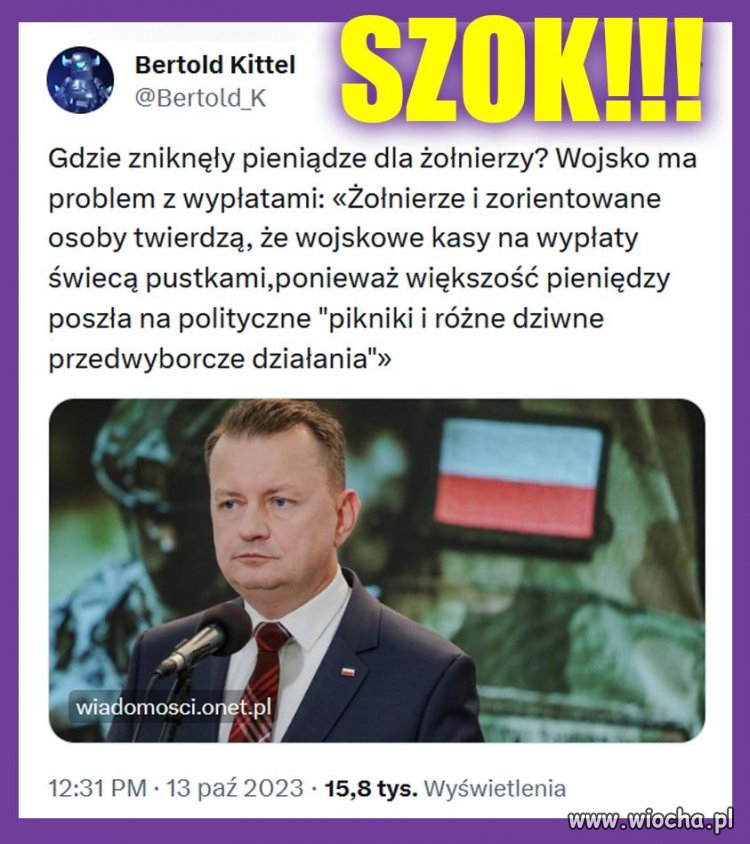 Tak wygląda szacunek pisu dla wojska.