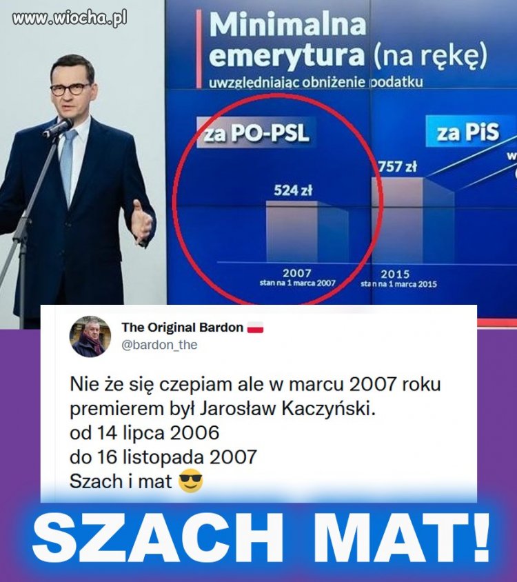 Z tego zestawienia wynika, że przez 8 lat rządów PO/PSL 