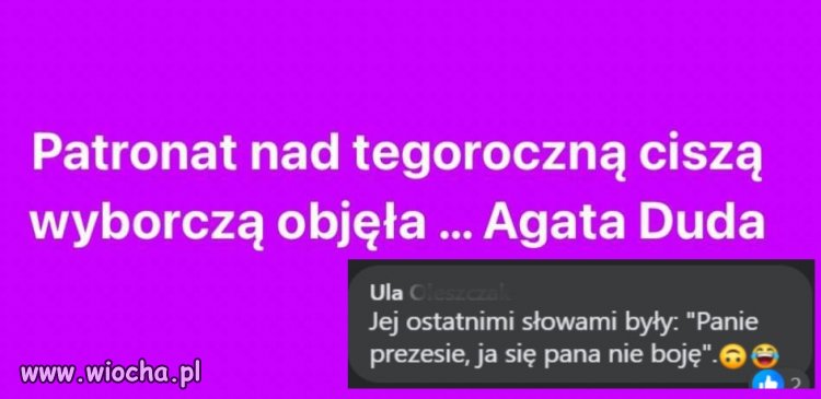 Ten patronat, to już dzierży od ośmiu lat...