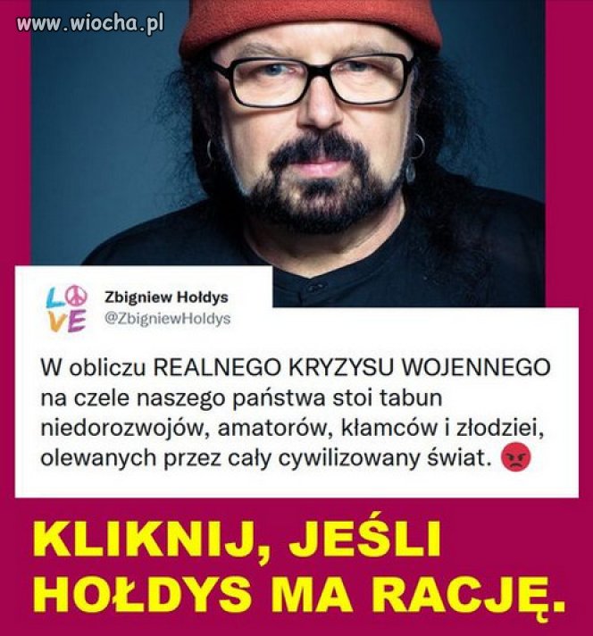Zbyszek Hołdys bardzo ostro ocenia pis-owski rząd.
