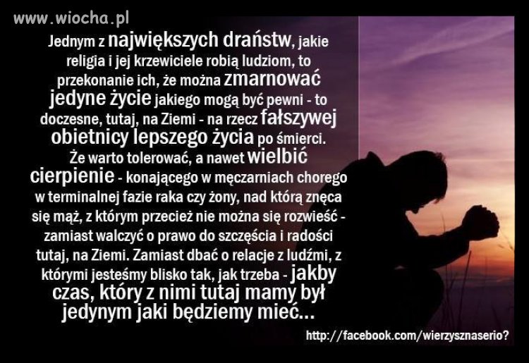 Co ludziom robi religia