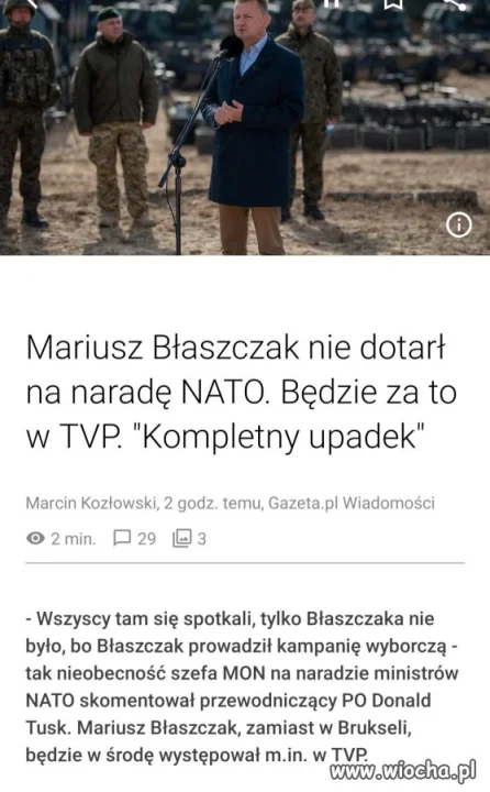 Priorytety.Na pierwszym miejscu partia, a Polska.