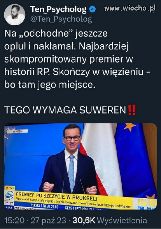 Najbardziej skompromitowany premier w historii RP.