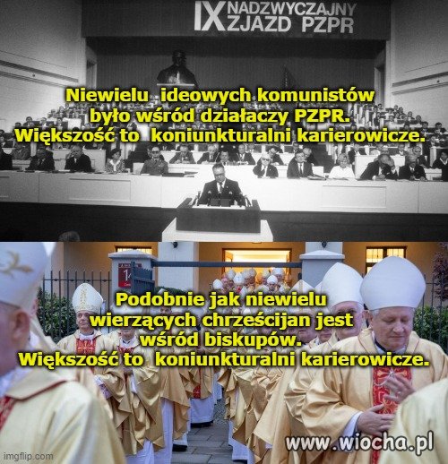 Różnica jest taka, że partyjniacy w PRL-u
