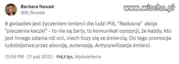 Uznała żarty z pieczonej kaczki to szczucie