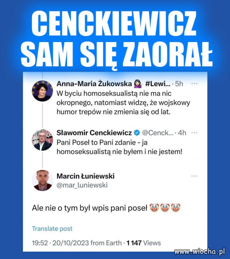 Panie Cenckiewicz, sam się Pan zaorał a szkoda