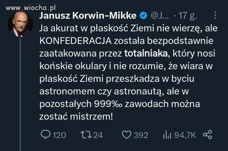 JKM i Konfederacja oczywiście nie wierzą też w pedofilię.