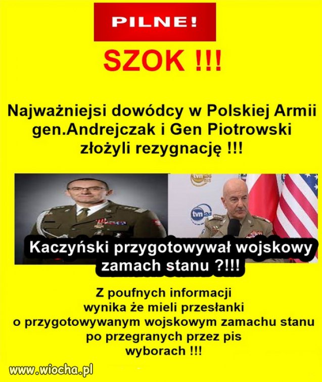 Kaczyński planuje zamach stanu, po przegranych wyborach?