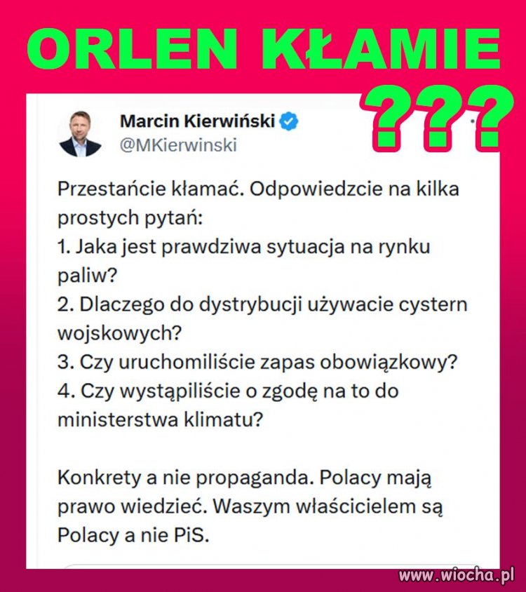 Kłamali, kłamią i kłamać będą! To hasło partyjne pisowców.