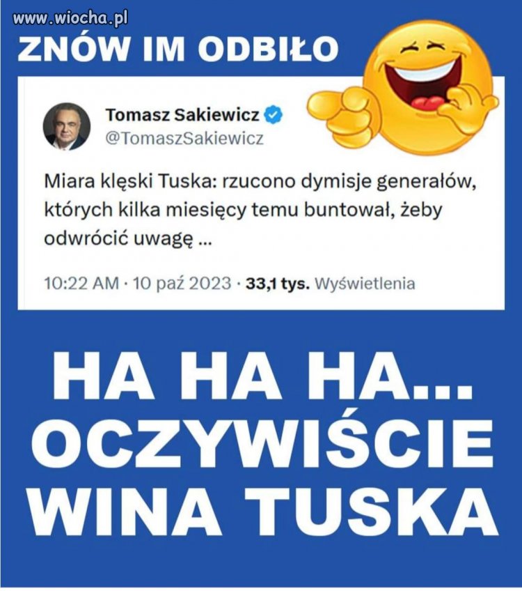 Ssakiewicz jak zwykle.  Co za debil 