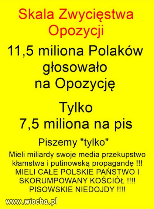 Po 8 latach podłości 7.5mln to jest tylko? (7.5mln ciemnoty)