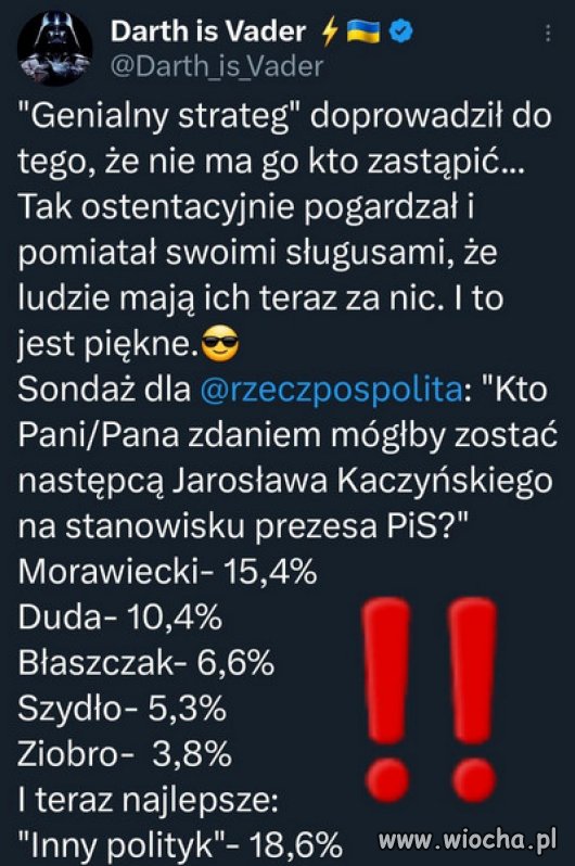Psychopata Jarozbaw otoczył się miernotami i taki rezultat!