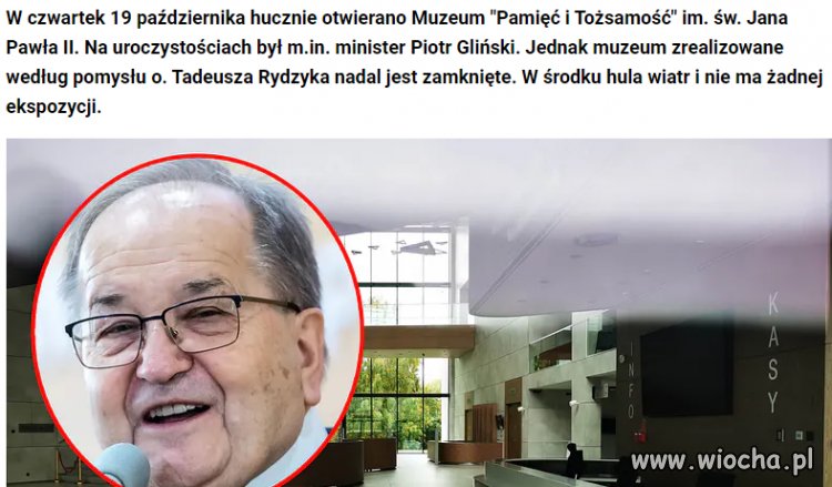 Huczne otwarcie zamkniętego muzeum