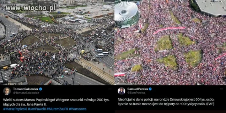 Po lewej 200 tyś., po prawej 60 tyś. 