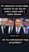 Jeszcze się snują te złodziejskie gęby, żal im doopę ściska 