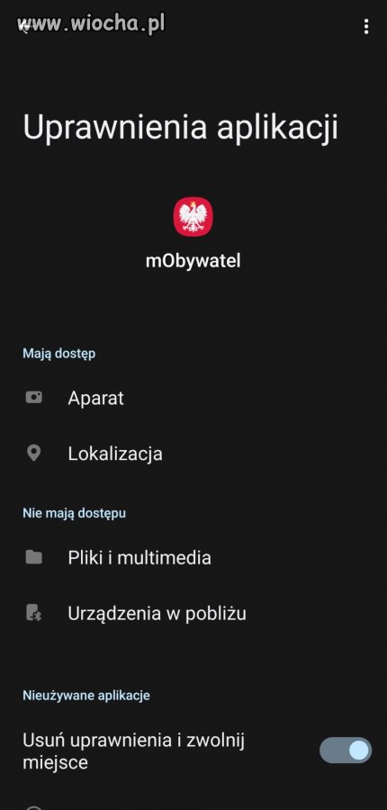 MObywatel - Standardowe ustawienia aplikacji