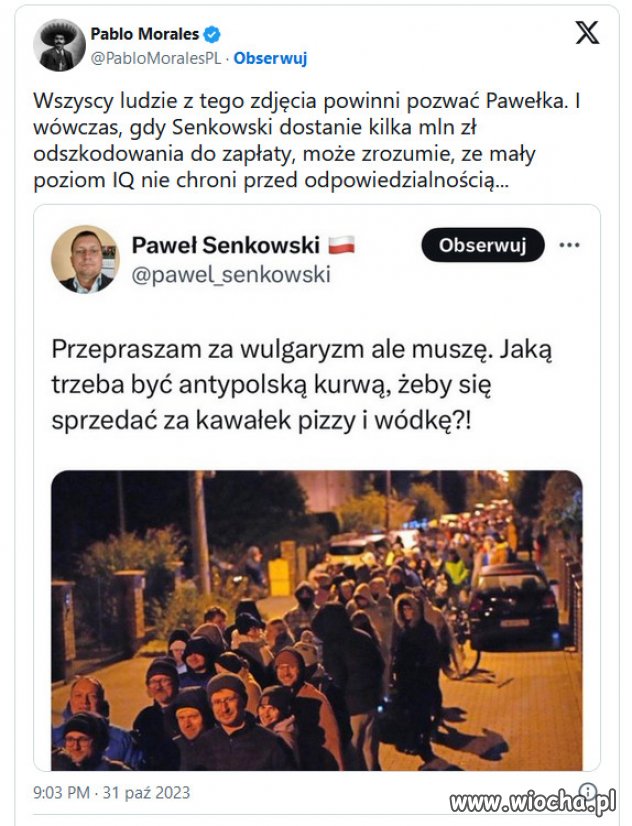 Wulgarne słowa pisowskich miernot. Nie ma na to zgody.