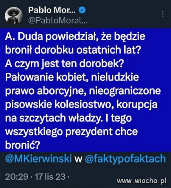 I tego Duda chce bronić??? Jaki pRezydent takie ambicje