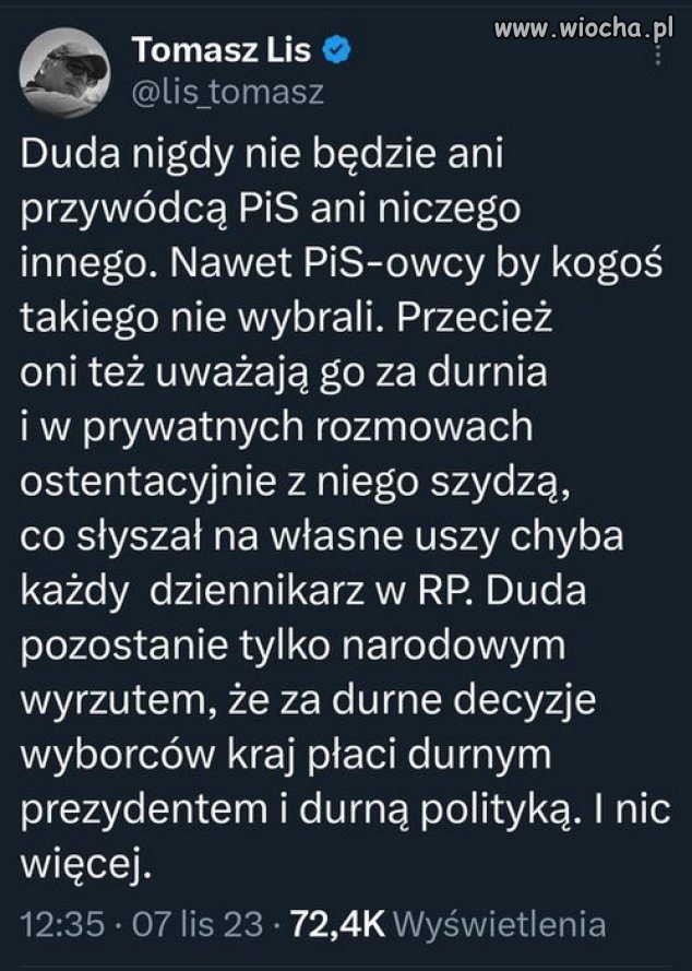 Duda człowiek specjalnej troski, bezwolna marionetka...