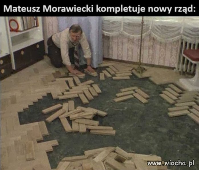 Niech sobie kombinuje i uklada, i tak mu zabraknie 37 deseczek.