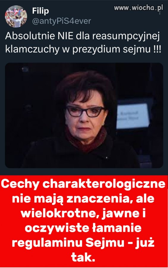Przepychaczka sejmowa nie może już wrócić.  