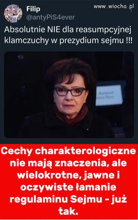 Przepychaczka sejmowa nie może już wrócić.  