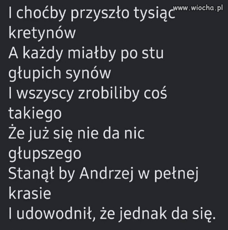 Z cyklu: Fraszki polskie 