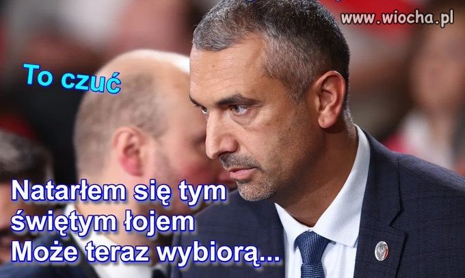 Nasi reporterzy natrafili w kuluarach na taki oto dialog…