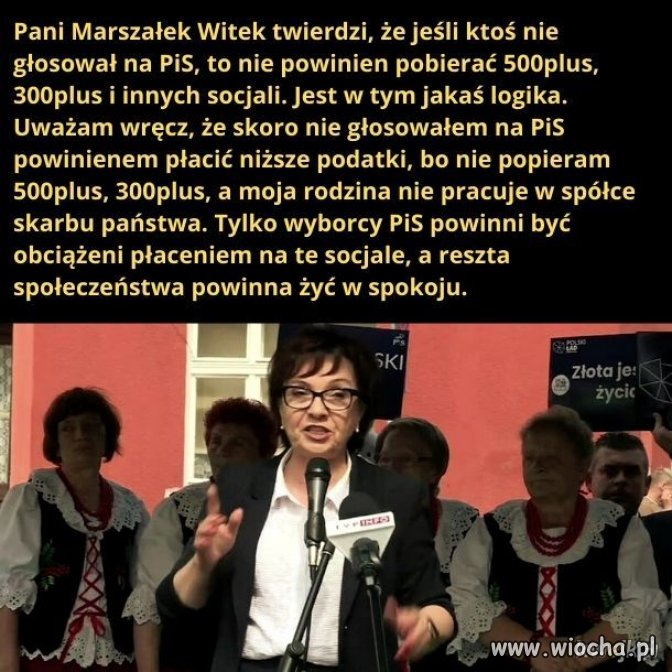 Widzę w tym logikę
