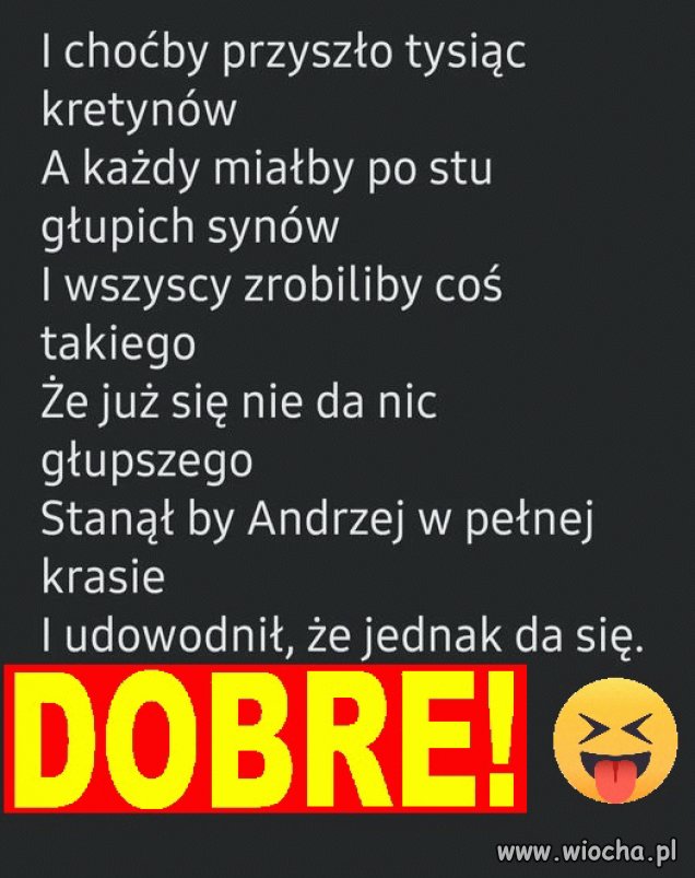 Wierszyk na dziś