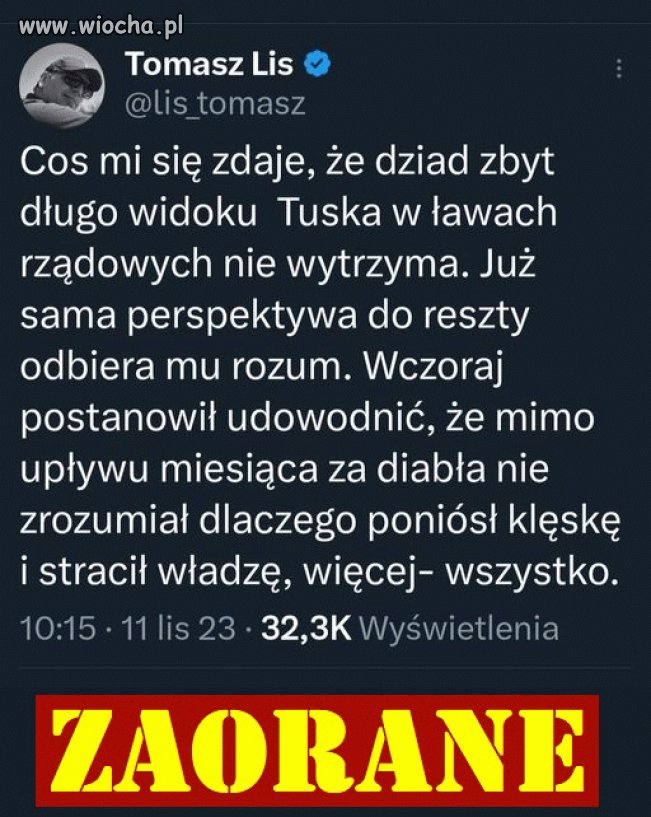 Jarek się zesrał