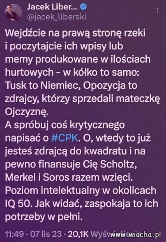 A na prawej stronie wycie i hejt...