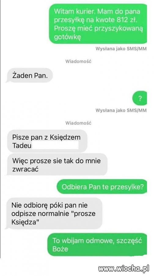 Klecha chciał pocwaniakować