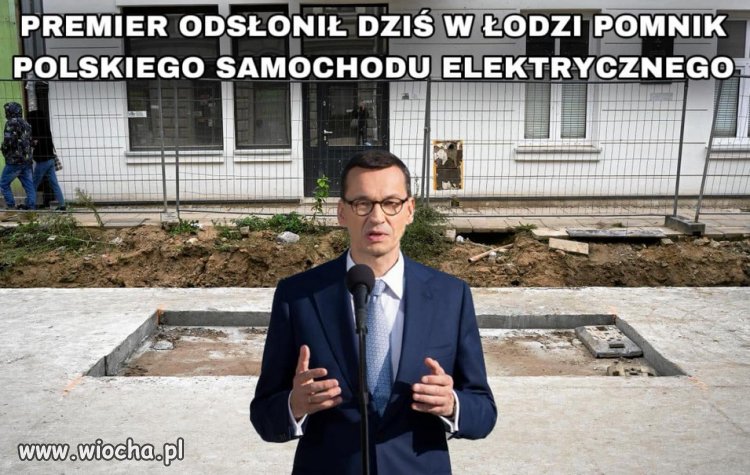 Jaki premier taki pomnik i jego obiecana Izera...