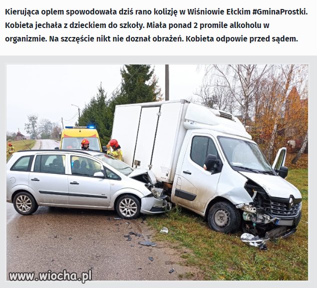 Mama na dwóch gazach co jak co ale dziecko wiozła 