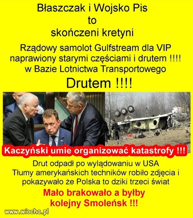 Kaczyński umie organizować katastrofy !!!
